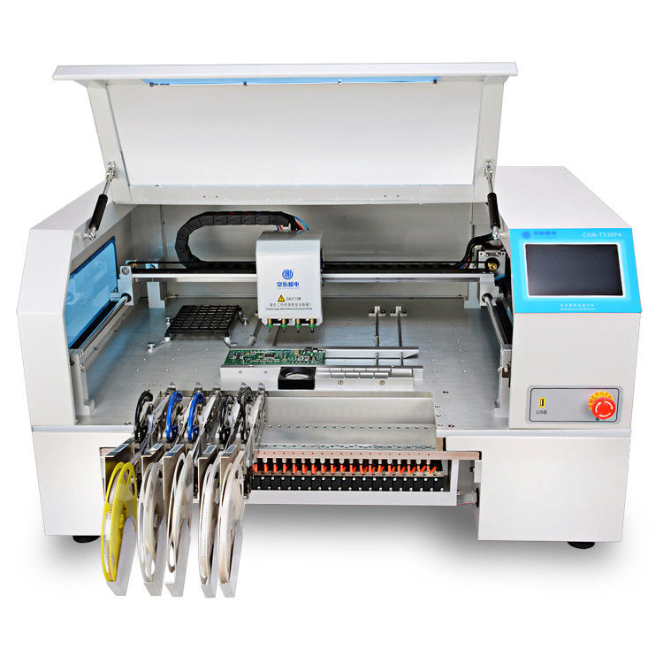 Desktop SMT Pick And Place Machine 4 mounting heads Automatic Electrical Desktop  Charmhigh CHM-530P4 Pcb  Assembly Line