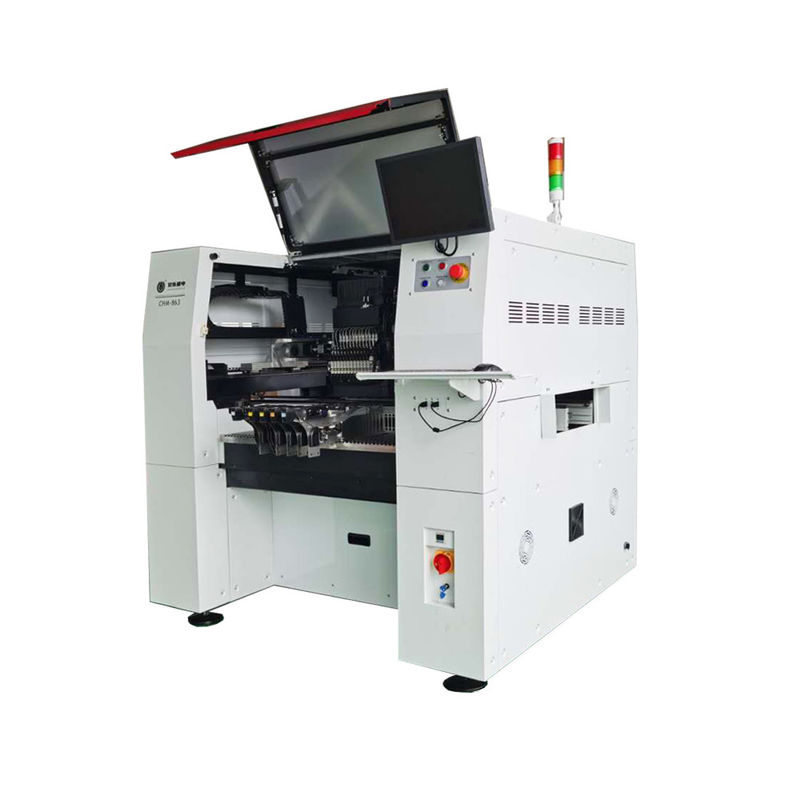 in-line PCB assembly line,12 heads 100 feeders vertical SMT Pick and Place Machine CHM-863,