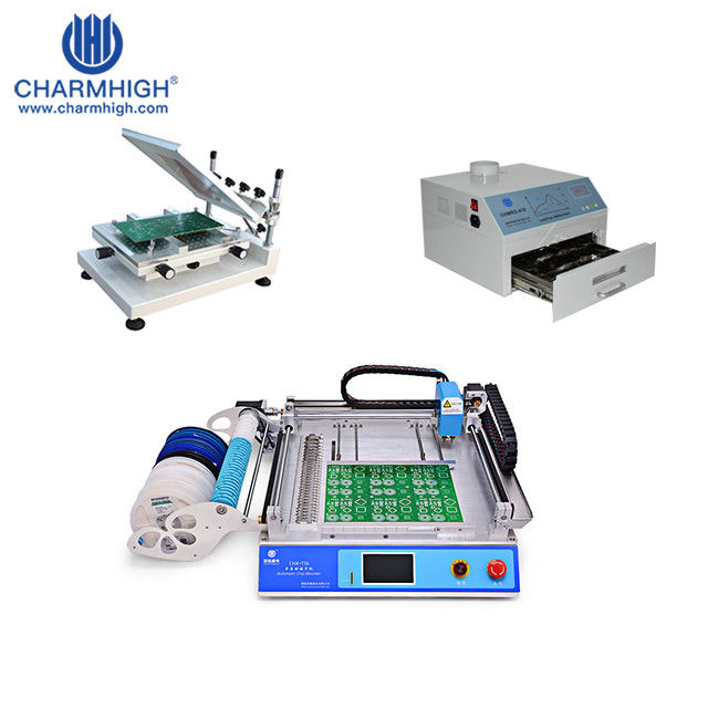 300 Degree Infrared Ray Heating SMT Production Line , Desktop Reflow Oven