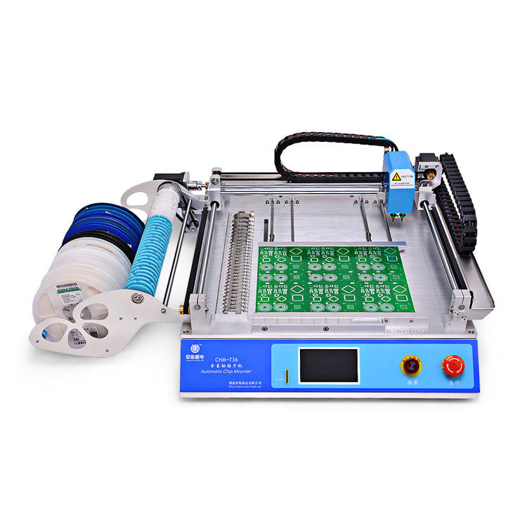 Led SMT Production Assembly Line: Mini Desktop  SMT P&P Machine CHM-T36+Reflow Oven CHMRO-420+Stencil Printer CHM-T3040