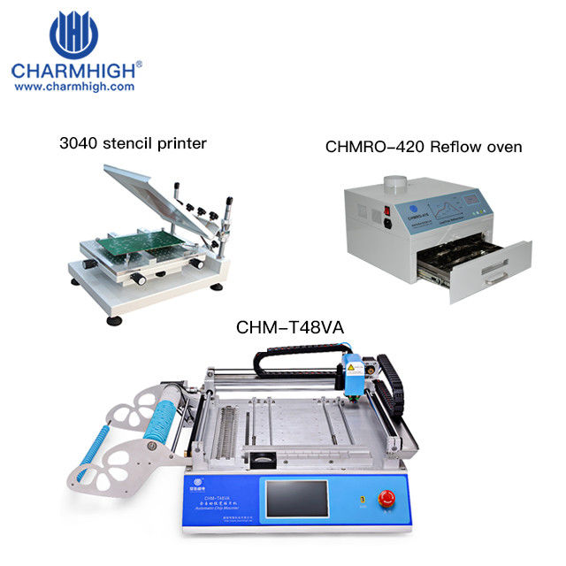 Manual Operation PCB Assembly Machine 4000cph CHM-48VA With Vision System