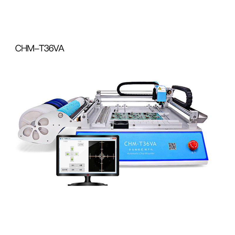 2 Head Desktop SMT Pick And Place Machine CHM-T36VA with Stencil Printer