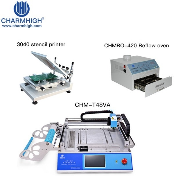 Fast CHM T48VA 6000cph SMT Production Line Small Pick And Place Machine For PCB Prototype